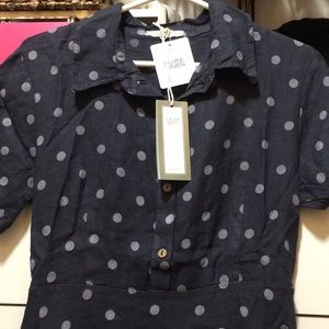 Brand new Linen navy dress made in Italy.